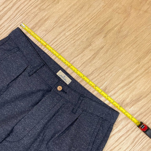 Men's Japan Blue Jeans Blue Japan Donegal Pant Pleated Chino 32 x 28 - Picture 10 of 11